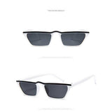 Sunglasses Women Retro Black Cat Eye Small Frame Sun glasses for Men Brand Designer Red Colorful Striped Glasses UV400 Eyewear