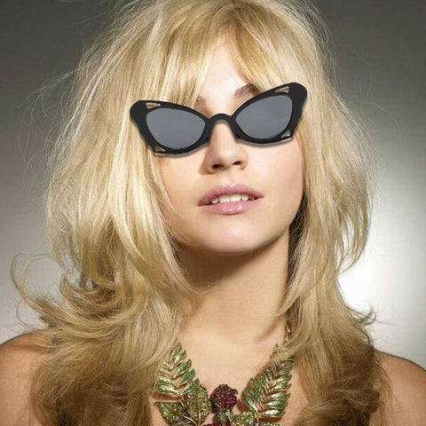 Small Cateye Sunglasses For Female Personality Vintage Cat eye Sun glasses Brand Designer Cheap Glasses Retro Plastic Eyewear