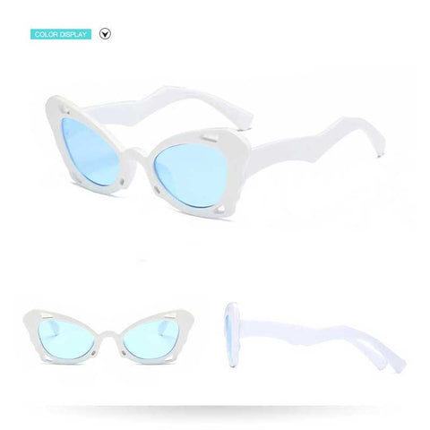 Small Cateye Sunglasses For Female Personality Vintage Cat eye Sun glasses Brand Designer Cheap Glasses Retro Plastic Eyewear