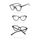 Cat Eye Glasses Ladies Vintage Clear Lens Eyewear Sexy Women Transparent Cateye Eyeglasses Female Retro Plastic Frame Eyewear