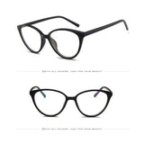 Cat Eye Glasses Ladies Vintage Clear Lens Eyewear Sexy Women Transparent Cateye Eyeglasses Female Retro Plastic Frame Eyewear
