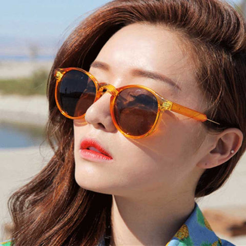 Circle Sunglasses Women Brand Designer 2018 Vintage Men Coating Mirror Sun Glasses Classic Lady Round Lens Glasses Retro Eyewear
