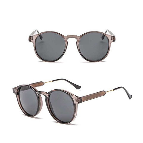 Circle Sunglasses Women Brand Designer 2018 Vintage Men Coating Mirror Sun Glasses Classic Lady Round Lens Glasses Retro Eyewear