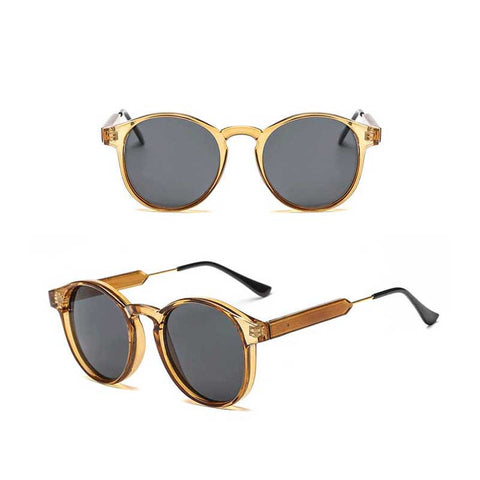 Circle Sunglasses Women Brand Designer 2018 Vintage Men Coating Mirror Sun Glasses Classic Lady Round Lens Glasses Retro Eyewear