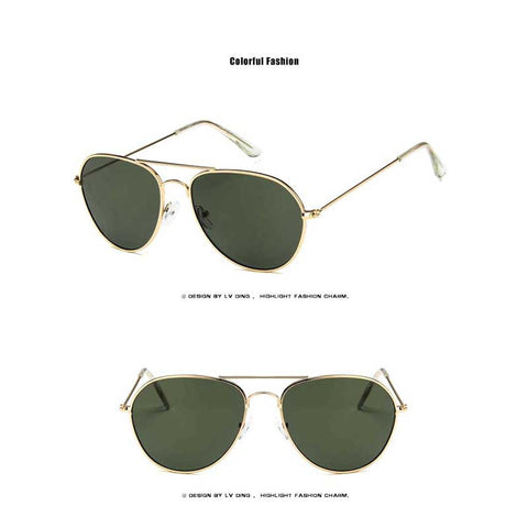 Fashion Sunglasses Women Retro Pink Glasses Classic Pilot Sun glasses Brand Designer Blue Yellow Lens Eyewear Vintage Glasses