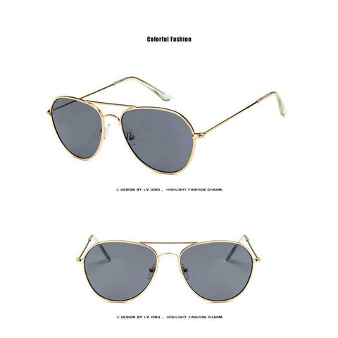 Fashion Sunglasses Women Retro Pink Glasses Classic Pilot Sun glasses Brand Designer Blue Yellow Lens Eyewear Vintage Glasses