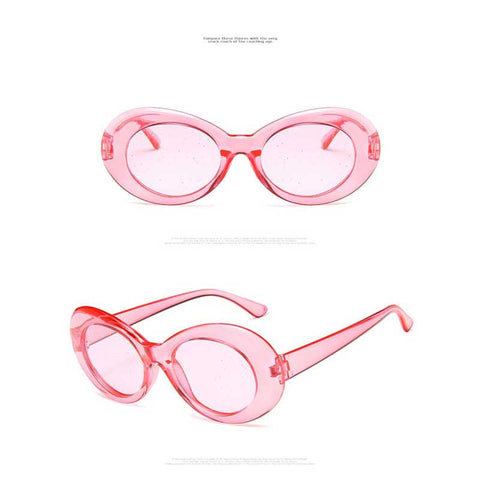 Glitter Sunglasses Women Brand Designer 2018 New Summer Oval Candy Colors Sun glasses Men Vintage Shades Ladies Party Glasses