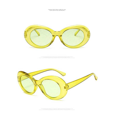 Glitter Sunglasses Women Brand Designer 2018 New Summer Oval Candy Colors Sun glasses Men Vintage Shades Ladies Party Glasses