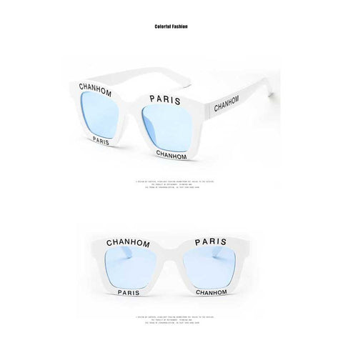 Letter Sunglasses Women 2018 Unique Retro Oversize Square Sun glasses Brand Men Fashion Coating Shades Vintage Big Frame Glasses