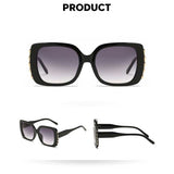 Oversized Sunglasses 2018 Women High Quality Vintage Square Gradient Sun glasses Fashion Female Retro Big Frame Glasses Eyewear