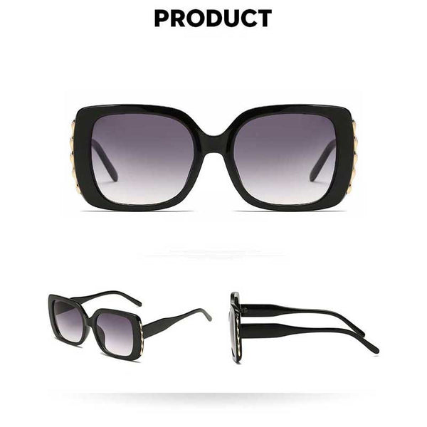 Oversized Sunglasses 2018 Women High Quality Vintage Square Gradient Sun glasses Fashion Female Retro Big Frame Glasses Eyewear