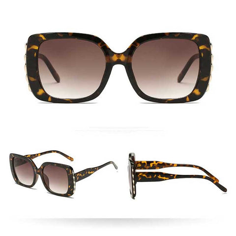Oversized Sunglasses 2018 Women High Quality Vintage Square Gradient Sun glasses Fashion Female Retro Big Frame Glasses Eyewear