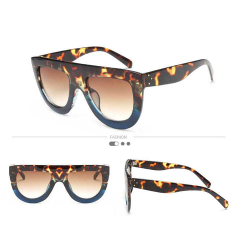 Sunglasses Women Big Frame Rivet Glasses New Oversized Square Sun glasses for Ladies Retro Oversize Shades Female UV400 Eyewear