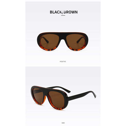 Women Oversized Sunglasses 2018 Brand Designer Vintage Big Frame Sun glasses for Ladies Retro Coating Lens Eyewear Black Glasses