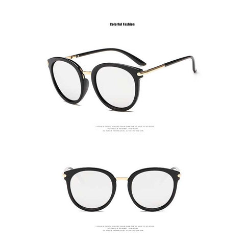 Fashion Round Sunglasses Women 2018 Vintage Colorful Coating Glasses Ladies Retro Circle Sun glasses Brand Trendy Shades Eyewear