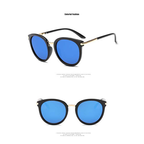 Fashion Round Sunglasses Women 2018 Vintage Colorful Coating Glasses Ladies Retro Circle Sun glasses Brand Trendy Shades Eyewear