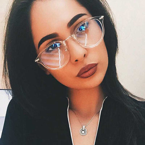 Clear Fashion Glasses Vintage Eyeglasse Women Transparent Eyewear Men Sexy Ladies Retro Metal Frame Glasses Unisex Sun glasses