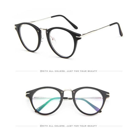 Clear Fashion Glasses Vintage Eyeglasse Women Transparent Eyewear Men Sexy Ladies Retro Metal Frame Glasses Unisex Sun glasses