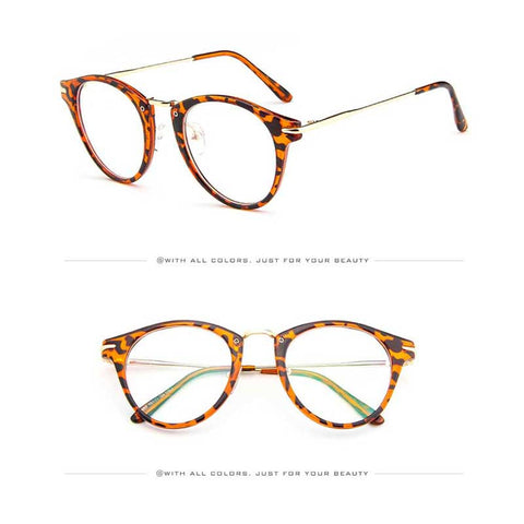 Clear Fashion Glasses Vintage Eyeglasse Women Transparent Eyewear Men Sexy Ladies Retro Metal Frame Glasses Unisex Sun glasses