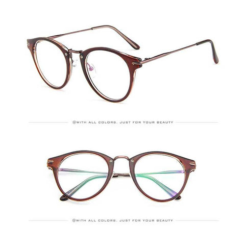Clear Fashion Glasses Vintage Eyeglasse Women Transparent Eyewear Men Sexy Ladies Retro Metal Frame Glasses Unisex Sun glasses