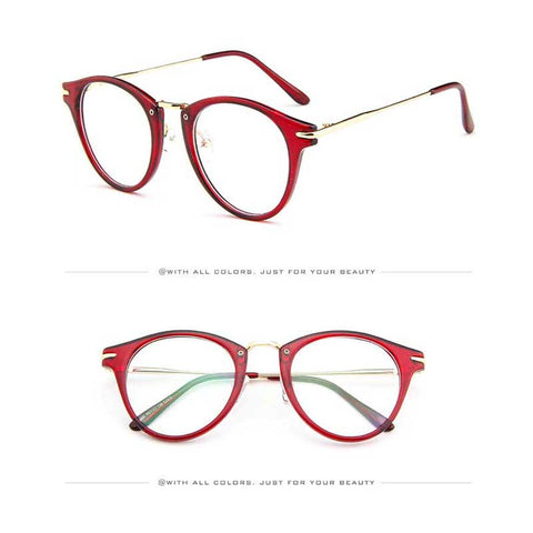 Clear Fashion Glasses Vintage Eyeglasse Women Transparent Eyewear Men Sexy Ladies Retro Metal Frame Glasses Unisex Sun glasses