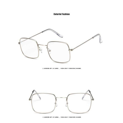 Trendy Sunglasses 2018 Women Shades Men Tinted Glasses New Small Retro Brand Unisex Vintage Gold Metal Frame Square Sun glasses