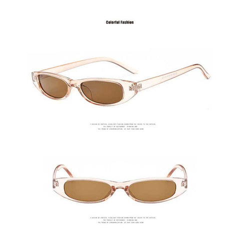 Cat Eye Sunglasses 2018 Women Vintage Brand Sexy Ladies Small Oval Sun Glasses for Female Cateye Glasses Ocean Lens Eyewear