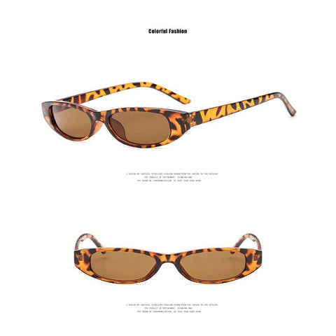 Cat Eye Sunglasses 2018 Women Vintage Brand Sexy Ladies Small Oval Sun Glasses for Female Cateye Glasses Ocean Lens Eyewear