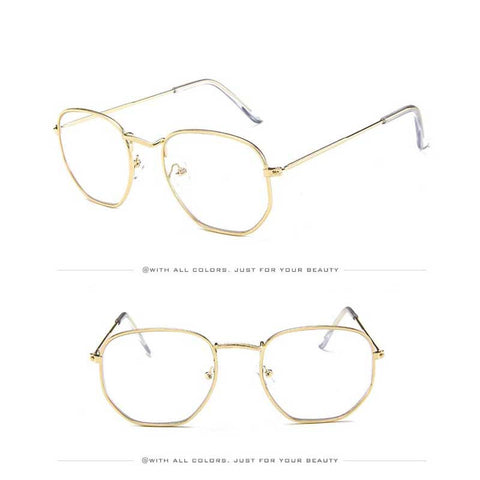 Vintage Sunglasses Women Brand Designer Men Square Polygon Glasses Retro Small Sun Glasses for Female Coating Shades Glasses