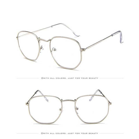 Vintage Sunglasses Women Brand Designer Men Square Polygon Glasses Retro Small Sun Glasses for Female Coating Shades Glasses