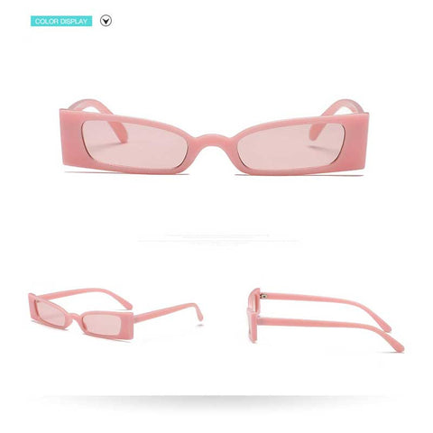 Fashion Women Sunglasses 2018 Vintage Small Frame Glasses Ladies Retro Eyewear Ladies Square Coating Sun Glasses Female Shades