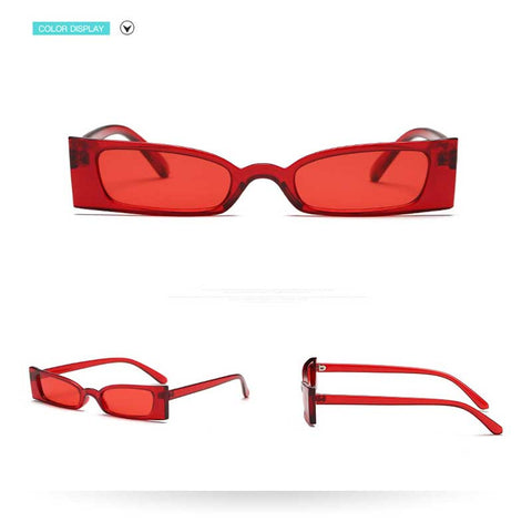 Fashion Women Sunglasses 2018 Vintage Small Frame Glasses Ladies Retro Eyewear Ladies Square Coating Sun Glasses Female Shades