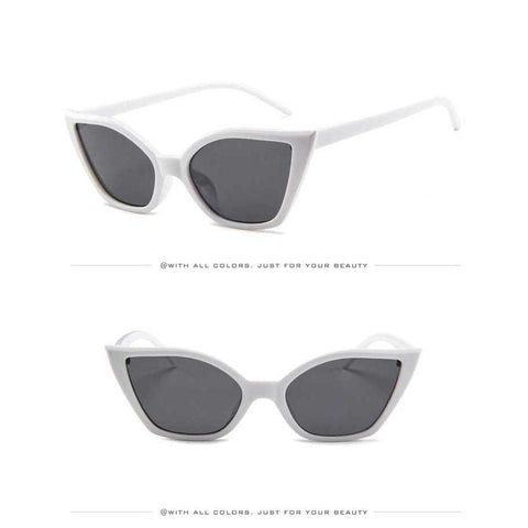 Cateye Sunglasses 2018 Brand Designer Women Vintage Sun glasses for Female Cat Eye Red Black Glasses Sexy Ladies Retro Eyewear