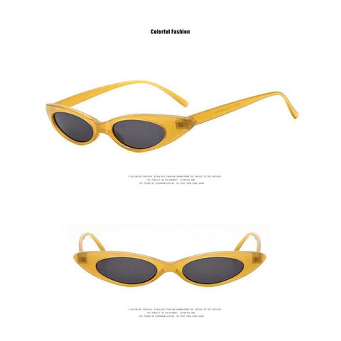 Small Cat Eye Sunglasses Ladies Vintage Triangle Glasses Fashion Cateye Sun glasses Women Brand Designer Retro Eyewear UV400