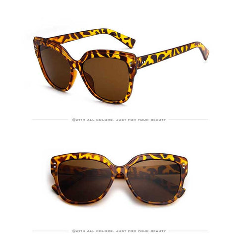 Cateye Sunglasses Woman UV400 Vintage Cat eye Sun glasses Sexy Ladies Fashion Shades Female Plasitc Retro Coating Mirror Glasses