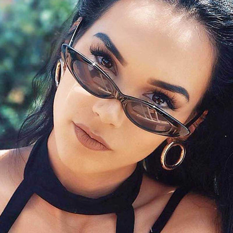 Cateye Sunglasses for Ladies Brand Designer New Small Cat eye Sun glasses Women Vintage Coating Lens Glasses Retro Eyewear UV400