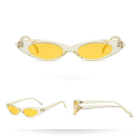 Cateye Sunglasses for Ladies Brand Designer New Small Cat eye Sun glasses Women Vintage Coating Lens Glasses Retro Eyewear UV400