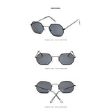 Sunglasses Women Men Fashion Vintage Small Square Alloy Sun glasses Ladies Vintage Ocean Lens Glasses Retro Small Frame Eyewear