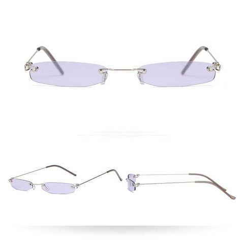 Small Square Women Brand Designer 2018 Clear Pink Yellow Glasses Vintage Metal Frame Sun glasses Ladies Ocean Mirror Eyewear