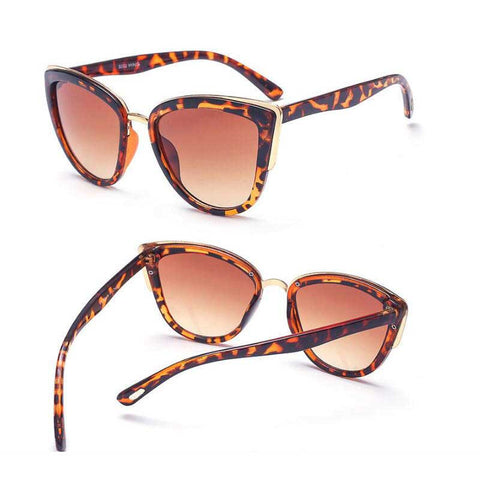 Cateye Sunglasses Women Luxury Brand Designer Vintage Gradient Glasses Retro Cat eye Sun glasses Female Fashion Eyewear UV400