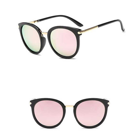 Fashion Round Sunglasses Women 2018 Vintage Colorful Coating Glasses Ladies Retro Circle Sun glasses Brand Trendy Shades Eyewear