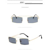 Sunglasses Women 2018 Fashion Vintage Square Red Pink Yellow Sun glasses Ladies Ocean Lens Glasses Retro Metal Frame Eyewear