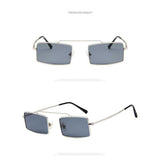 Sunglasses Women 2018 Fashion Vintage Square Red Pink Yellow Sun glasses Ladies Ocean Lens Glasses Retro Metal Frame Eyewear