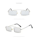 Sunglasses Women 2018 Fashion Vintage Square Red Pink Yellow Sun glasses Ladies Ocean Lens Glasses Retro Metal Frame Eyewear