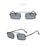 Sunglasses Women 2018 Fashion Vintage Square Red Pink Yellow Sun glasses Ladies Ocean Lens Glasses Retro Metal Frame Eyewear