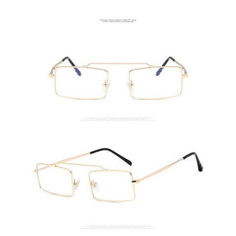 Sunglasses Women 2018 Fashion Vintage Square Red Pink Yellow Sun glasses Ladies Ocean Lens Glasses Retro Metal Frame Eyewear