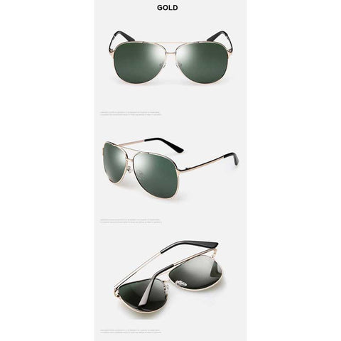Mens Sunglasses Brand Designer Polarized Pilot Driving Glasses Male Vintage Sun glasses for Male Fashion Retro Shades UV400
