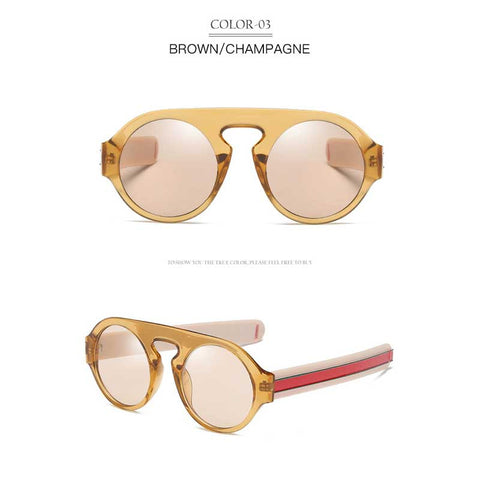 Yellow Lens Sunglasses for Women Brand Designer Vintage Round Sun glasses Men Green Glasses Female Retro Eyewear Fashion Shades