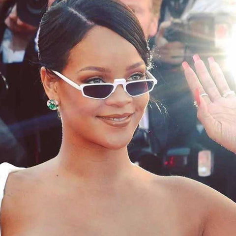 Small Narrow Sunglasses Women Cat Eye Retro Frame Shades Sexy Ladies Sun glasses Brand Design Cateye Eyewear Tinted Lens Glasses