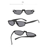 Small Narrow Sunglasses Women Cat Eye Retro Frame Shades Sexy Ladies Sun glasses Brand Design Cateye Eyewear Tinted Lens Glasses